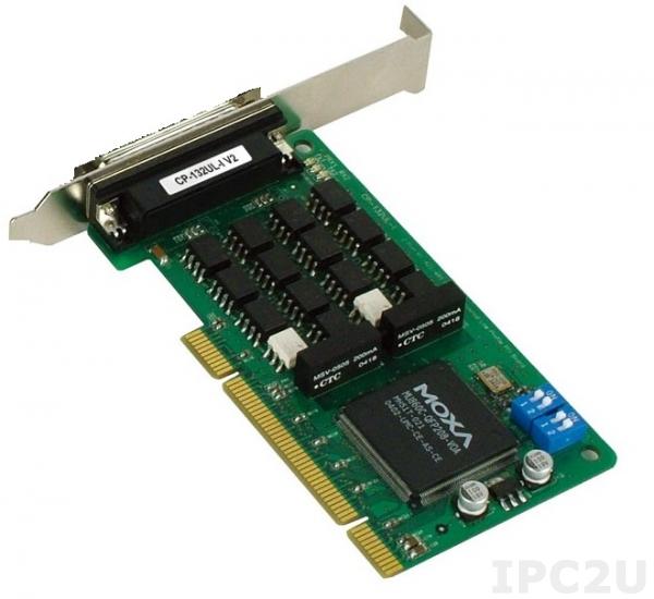 CP-132UL-T 2-портовая низкопрофильная плата RS-422/485 для шины Universal PCI, без кабеля, -40...+85С