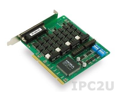 CP-134U-I-T 4-портовая плата RS-422/485 для шины Universal PCI, гальваническая изоляция 2 кВ, без кабеля, -40...+85С