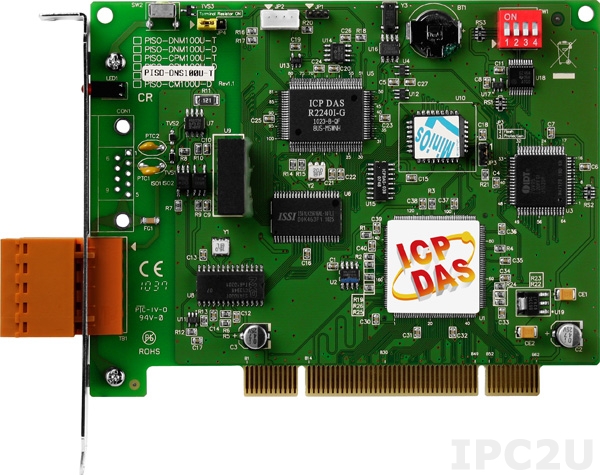 PISO-DNS100U-T 1-портовый Universal PCI адаптер интерфейса DeviceNet, разъем 5-конт. клеммная колодка