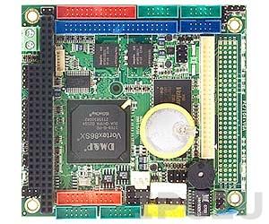 VSX-6154-V2-X PC/104 процессорная плата Vortex86SX 300МГц с 128Мб DDR2 RAM, VGA CRT/LCD, LAN, 4xCOM, GPIO, -40...+85