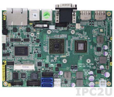 EP100VLGGA-T40R w/Rich I/O Процессорная плата EPIC с процессором AMD G-Series APU T40R 1.0 ГГц, чипсет A50M, VGA/DisplayPort/ LVDS, 4xCOM, 6xUSB, 2xGbE, Audio, с охлаждением, Rich I/O