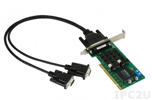CP-132UL-I-DB9M 2-портовая низкопрофильная плата RS-422/485 для шины Universal PCI, гальваническая изоляция 2 кВ, кабель DB9M