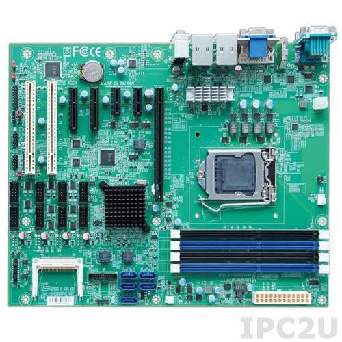 RUBY-D716VG2AR Процессорная плата ATX Intel Q87 Core i3/i5/i7 LGA1150 с DVI-D/VGA/HDMI, до 32Гб DDR3, 2xGb LAN, 4xUSB3.0, 8xUSB2.0, 6xCOM, GPIO, 5xSATA, RAID 0/1/5/10, 1x PCIe x16, 2x PCIe x1, 2x PCIe x4(x1 сигнал), 2x PCI, Аудио