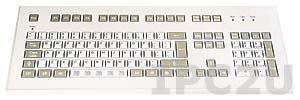 TKS-105a-KGEH-USB Настольная промышленная IP65 клавиатура, 105 клавиш, USB
