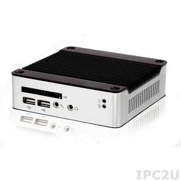 eBOX-3310A-M Компактный компьютер с процессорной платой MSTI PDX 600МГц SoC, 512Мб DDR2 RAM, VGA, LAN, 3xUSB, слот CompactFlash, MicroSD, Mini-PCI, монтаж по стандарту VESA 100, внешний AC/DC адаптер питания 10Вт