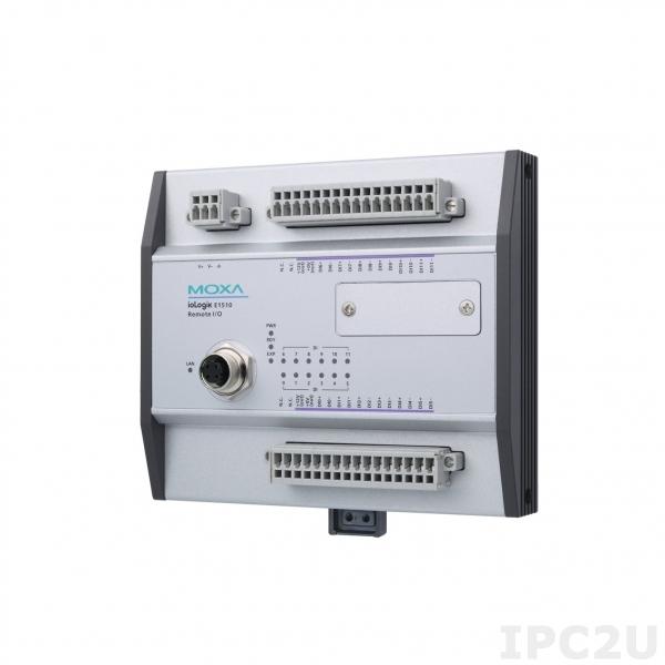 ioLogik E1512-M12-CT-T Ethernet сервер удаленного дискретного ввода-вывода, разъемы M12, 4DI, 4DIO, с защитным покрытием, -40...+85 C