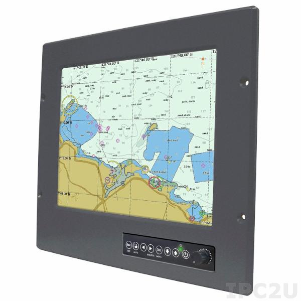 R12L600-MRM2 12.1&quot; TFT LCD промышленный монитор для морского использования, вход VGA, IP65 по передней панели