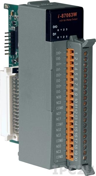 I-87063W Высокопрофильный модуль дискретного ввода-вывода с изоляцией