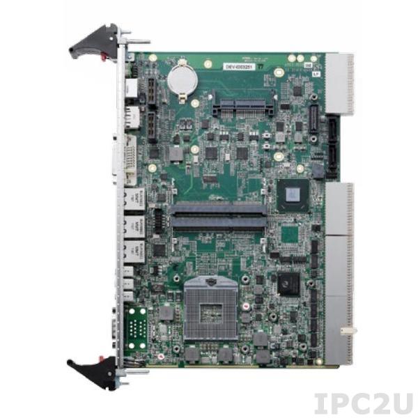 cPCI-6210/510E/M4G Процессорная плата 6U 4HP CompactPCI Corei5 -2510E, 4GB DDR3-1333, GbE x3, COMx2, DisplayPort, DVI-I, USB x3, SATA x2, KB/MS, CFast