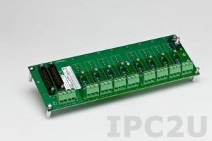 SCM7BP16-DIN Плата клеммников для установки 16 модулей нормализаторов сигналов серии SCM7B, монтаж на DIN рейку, до 50В