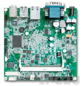 NANO-8045-1600 Процессорная плата Nano-ITX Intel Atom Z530 1.6ГГц с DVI-D, LVDS, Gb LAN, CF, 2xUSB, Audio