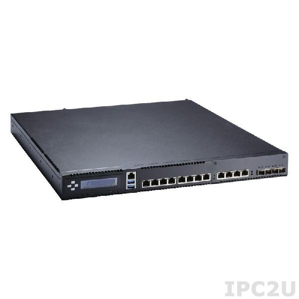 NA570L-R8GI-H81-US Платформа 1U для систем сетевой безопасности с сокетом LGA1150 для Intel Xeon/i7/i5/i3, Intel H81, 8x LAN 10/100/1000Mbps (макс.16), 4xLAN Bypass, 2xDDR3 1600 до 32Гб, 2x2.5&quot; SATA HDDs или 1x3.5&quot; SATA HDD (опц.), 1xCFast, нет PCIe