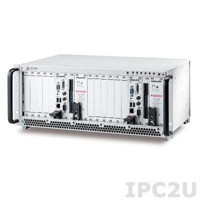 cPCIS-2842R/AC 19&quot; Корпус 4U CompactPCI для двух систем 3U CompactPCI с двумя 6-слотовыми объединительными платами cBP-3206 32-бит и двумя источниками питания cPCI RPSU, поддержка I/O