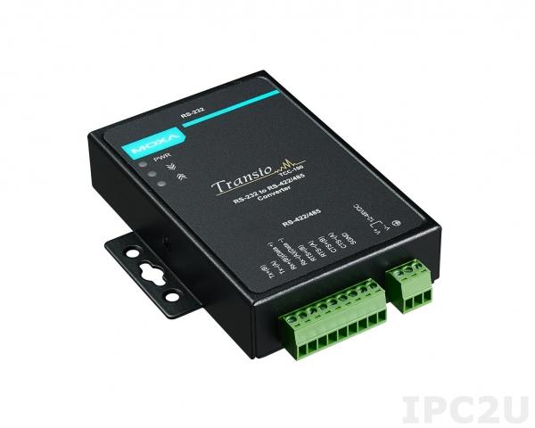 TCC-100-T Конвертер RS-232 в RS-422/485 в промышленном исполнении, -40...+85 C