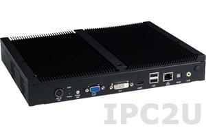 NDiS-163 Процессорный модуль (цифровая информационная система) с поддержкой Intel Core 2 Duo, DVI-D/VGA/HDMI, Gb LAN, 2xCOM, 4xUSB, GPIO, Audio, отсек для 1x2.5&quot; SATA HDD, 2xMini-PCIe, адаптер питания 80Вт, без сетевого шнура