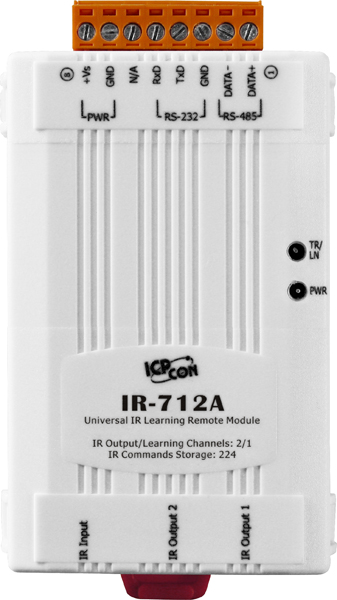 IR-712A-5 ИК-модуль удаленного управления c 2 каналами, 224 команды, кабель 2xCA-IR-SH2251-5 с 1 передатчиком и 1xCA-0910 для настройки модуля, дальность около 13 м (RoHS)