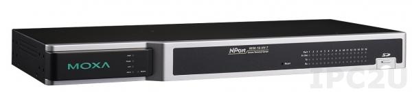 NPort 6650-8-HV-T Ethernet сервер последовательных интерфейсов c криптозащитой данных, 8xRS-232/422/485, разъем SD/MMC, входное напряжение 88...300В DC, -40...+85С