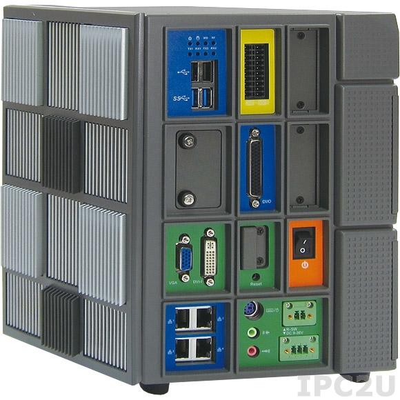 NISE-4000 Встраиваемый компьютер с поддержкой Intel Core i3/i5 rPGA 3-го поколения, до 8Гб DDR3, VGA, DVI-I, 4xGbE LAN, 4xUSB, 2xCOM, 16CH DIO, PS/2, CFast, отсек для 2.5&quot; SATA HDD, 2xMini-PCIe, 24В DC