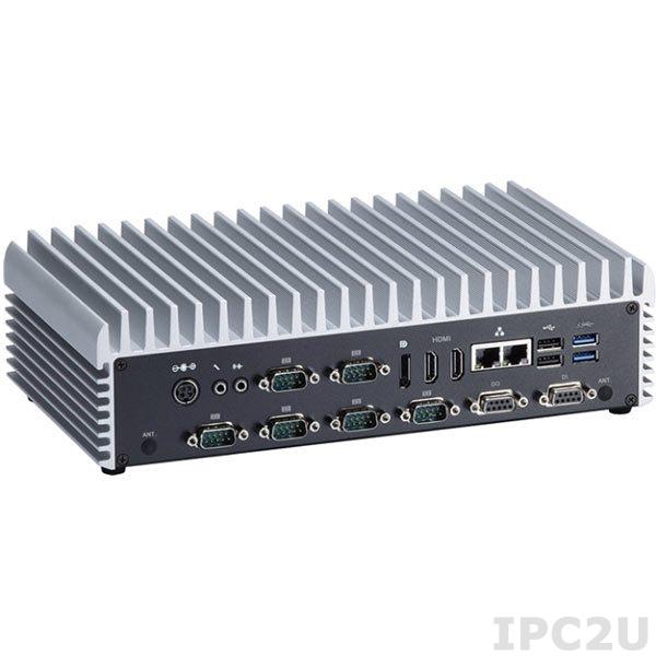 eBOX635-881-FL-4330TE-RC Встраиваемый компьютер, Intel Core i3-4330TE, чипсет Intel H81 PCH, DDR3, 2xHDMI/VGA/DisplayPort, 2xGb LAN, USB 3.0, отсек 1x2.5&quot;, слот CFast, слот SIM, 2xPCI Express Mini Card, адаптер питания