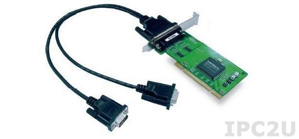 CP-102UL-DB9M 2-портовая низкопрофильная плата RS-232 для шины Universal PCI, с кабелем DB9M