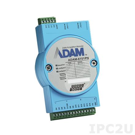ADAM-6151PN-AE Модуль ввода, 16 каналов дискретного ввода, PROFINET