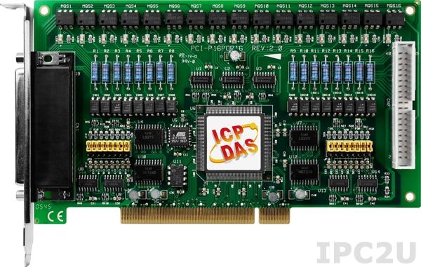 PCI-P16POR16 PCI адаптер 16DI, 16DO с гальванической изоляцией, переходник CA-4037x1, разъем CA-4002x2