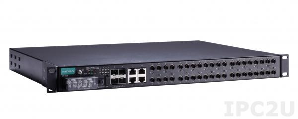 PT-7528-16MST-8TX-4GSFP-HV Управляемый Ethernet-коммутатор в 19 стойку, 16 портов 10/100BaseF(X) (многомодовые, SТ), 8 портов 10/100/BaseT(X), 4 порта 1000BaseSFP, питание с изоляцией (88-300 VDC или 85-264 VAC), IEC 61850-3, -40...85С